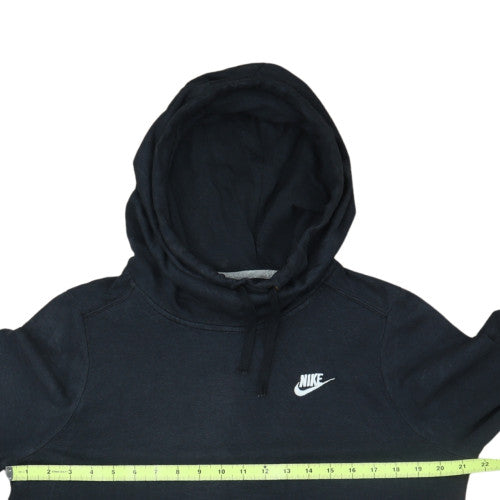 Nike Women's Black Pullover Hoodie Medium Cotton Blend Casual Sweatshirt