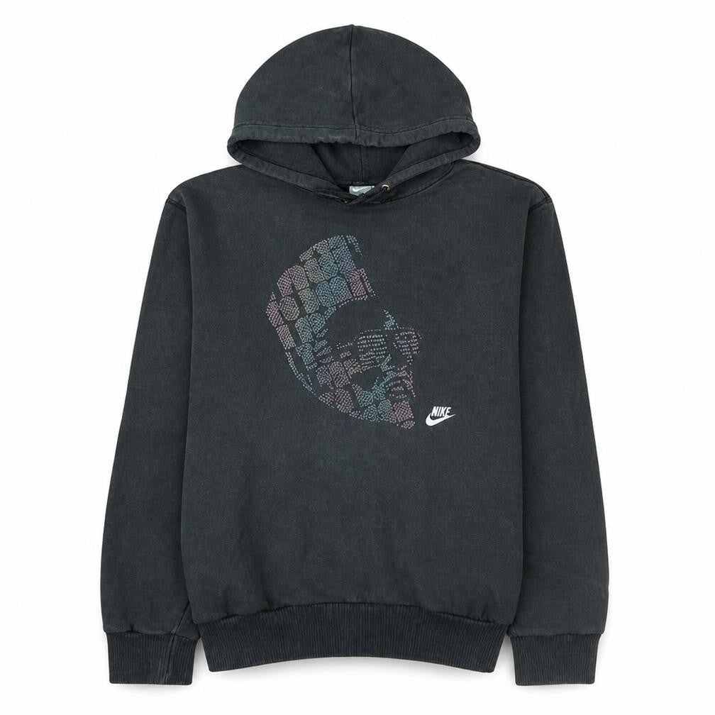 Nike Men's Black Pullover Hoodie M Graphic Print Sportswear