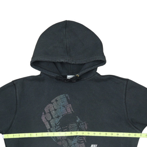 Nike Men's Black Pullover Hoodie M Graphic Print Sportswear