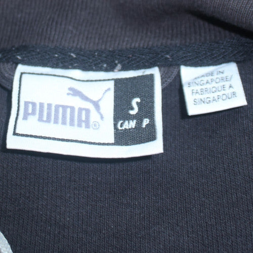 Puma Men's Black Small Track Jacket Full Zip Fleece Sportswear