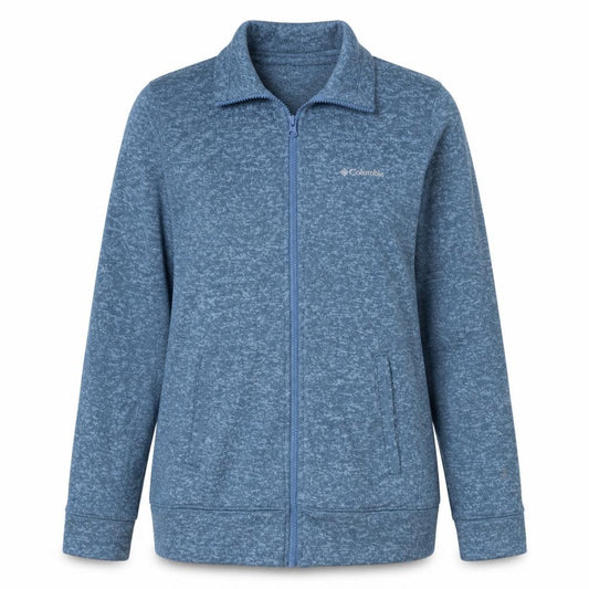 Columbia Womens Blue Full Zip Fleece Jacket Size M Outdoor Casual