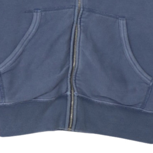 Ralph Lauren Men's Blue Full Zip Hoodie Size S Classic Logo Cotton Blend