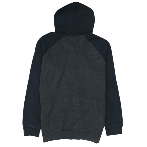 Quiksilver Men’s Grey Full Zip Hoodie Size M Regular Fit Surf Style