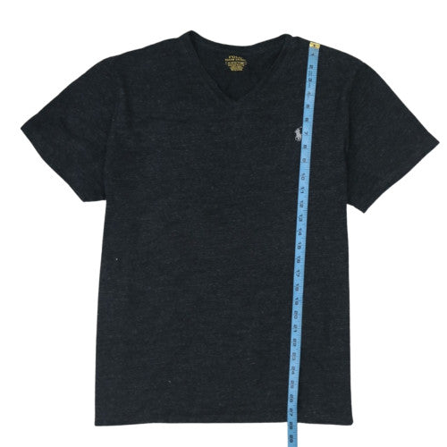 Ralph Lauren Men's Black V-Neck Slim Fit Cotton T-Shirt XL