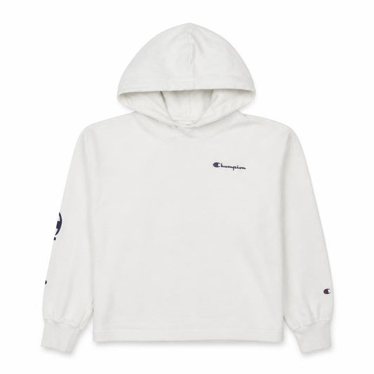 Champion Women's White Large Pullover Hoodie Cotton Blend