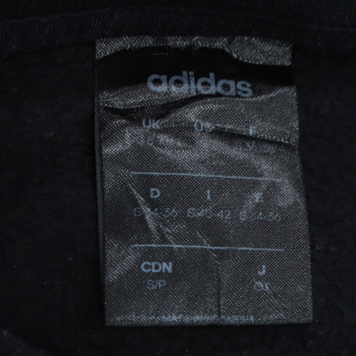 Adidas Womens Black Crew Neck Long Sleeve Sweatshirt Size M