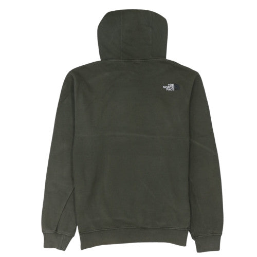 The North Face Men's Green Pullover Hoodie Medium Cotton Fleece