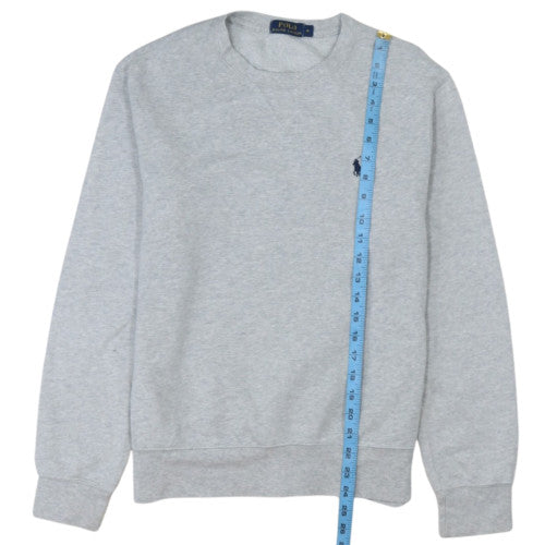 Polo Ralph Lauren Womens Grey Cotton Blend Crew Neck Sweatshirt M