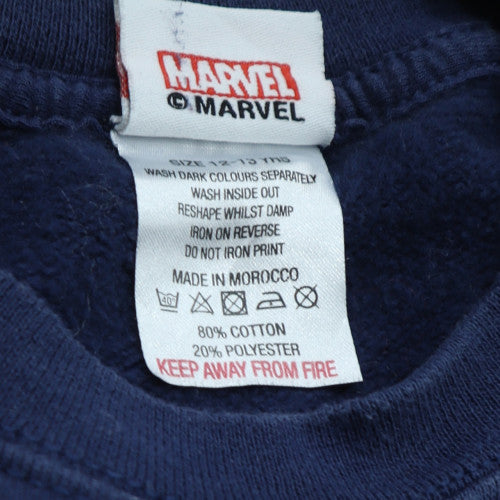 Marvel Boys Blue The Avengers Pullover Sweatshirt 7-8 Years