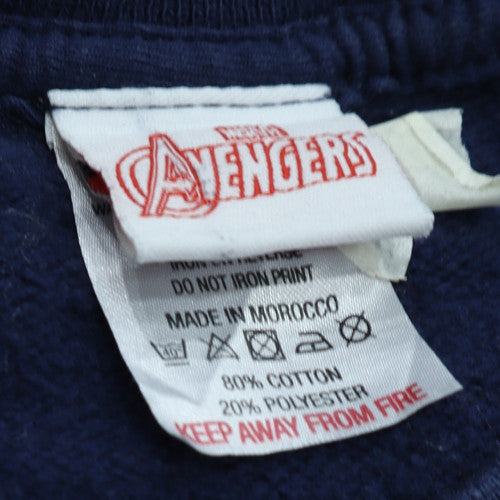Marvel Boys Blue The Avengers Pullover Sweatshirt 7-8 Years