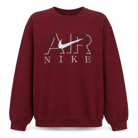 Nike Men’s Burgundy AIR Logo Crew Neck Sweatshirt XL