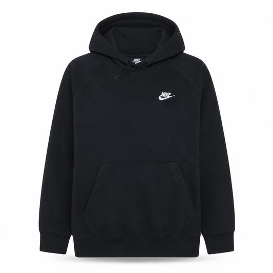 Nike Womens Black 1X Pullover Hoodie Sweatshirt with Logo
