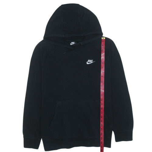 Nike Womens Black 1X Pullover Hoodie Sweatshirt with Logo