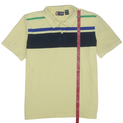 Chaps Men's Beige Short Sleeve Polo Shirt XL Classic Fit Cotton
