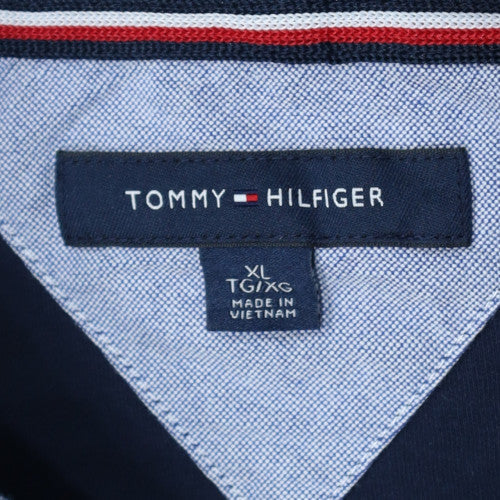 Tommy Hilfiger Men's Navy Blue XL Classic Cotton Polo Shirt