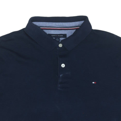 Tommy Hilfiger Men's Navy Blue XL Classic Cotton Polo Shirt