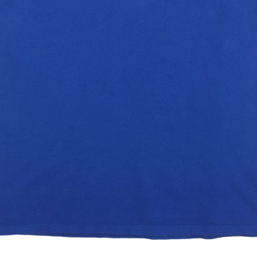 Russell Men's Blue 3XL Graphic Crew Neck T-Shirt Cotton Sports Tee