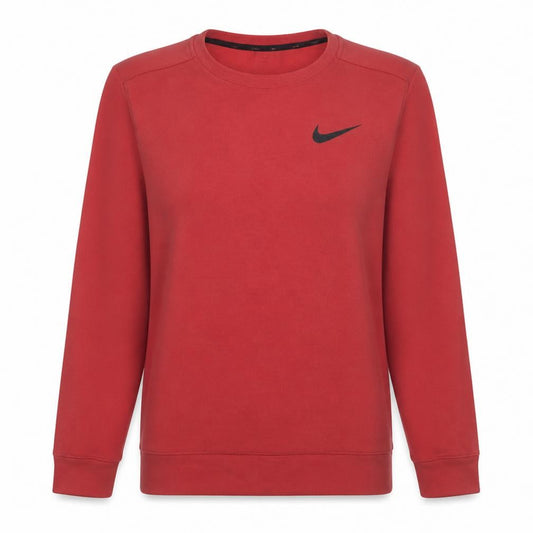 Nike Womens Red Dri-Fit Pullover Sweatshirt Size M Crew Neck
