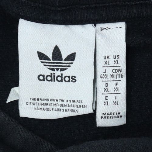 Adidas Men’s Black XL Pullover Hoodie Fleece Sportswear
