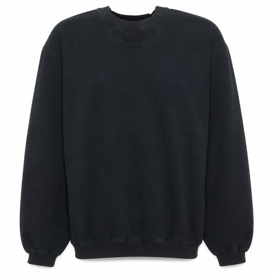 Champion Men's Black Crew Neck Pullover Sweatshirt Size L
