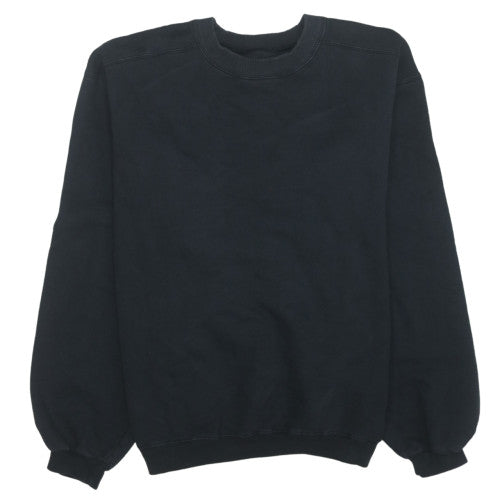Champion Men's Black Crew Neck Pullover Sweatshirt Size L