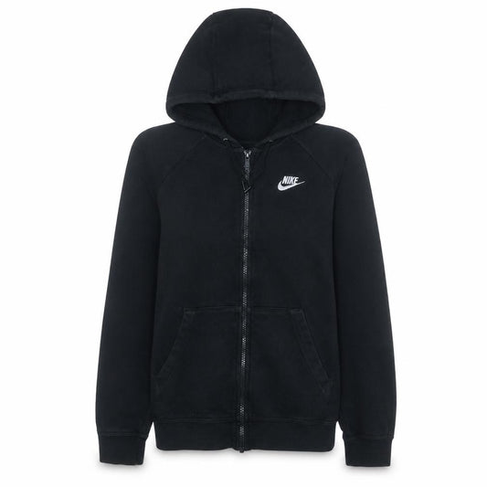 Nike Women Black Full Zip Hoodie Small Hooded Sweatshirt