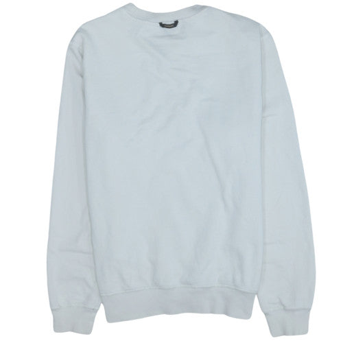 Napapijri Men's White Crew Neck Sweatshirt Size M Regular Fit