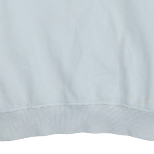 Napapijri Men's White Crew Neck Sweatshirt Size M Regular Fit