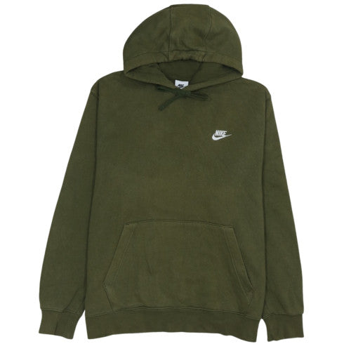 Nike Men's Green XL Pullover Hoodie Fleece Logo Sweatshirt