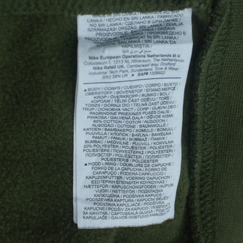 Nike Men's Green XL Pullover Hoodie Fleece Logo Sweatshirt