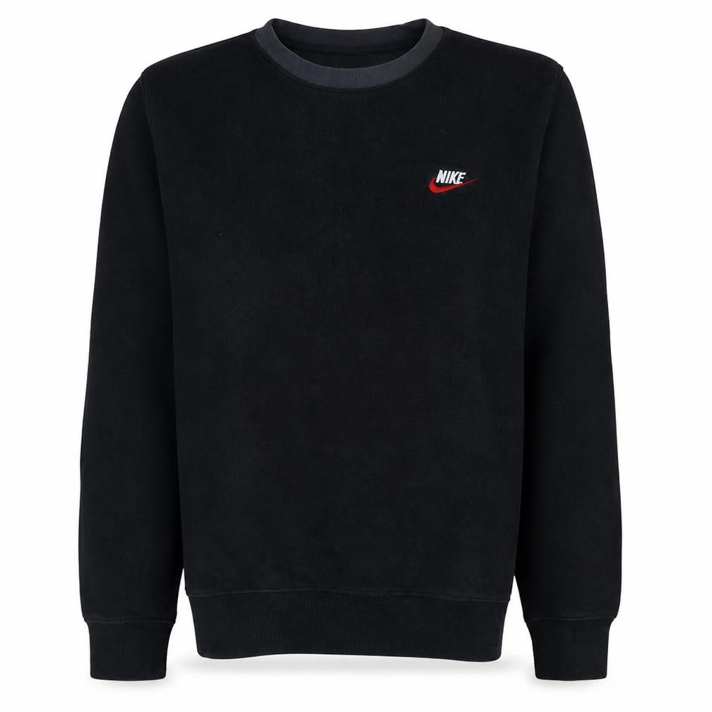 Nike Men's Black Small Pullover Crew Neck Fleece Sweatshirt