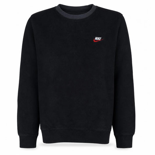 Nike Men's Black Small Pullover Crew Neck Fleece Sweatshirt
