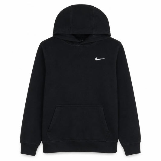 Nike Boys Black Pullover Hoodie XL 13-15 Years Fleece Logo Sweatshirt