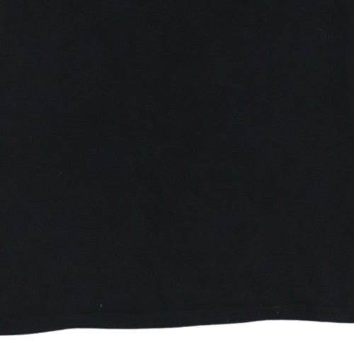 Lotto Men's Black XXL Crew Neck Cotton Graphic T-Shirt