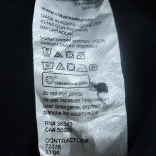 Calvin Klein Men's Black Liquid Touch Polo Shirt XL Cotton