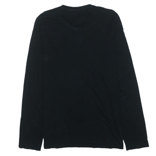 Levi's Men's Black Long Sleeve Crew Neck Cotton T-Shirt Size L