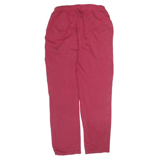 Champion Women's Pink Fleece Sweatpants S Elastic Waist Casual