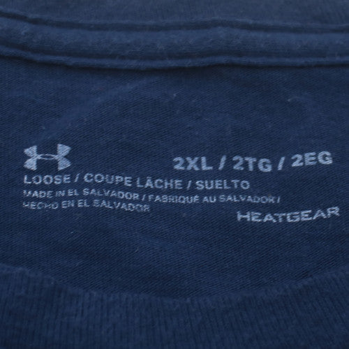Under Armour Mens Blue 2XL HeatGear Sports Graphic T-Shirt