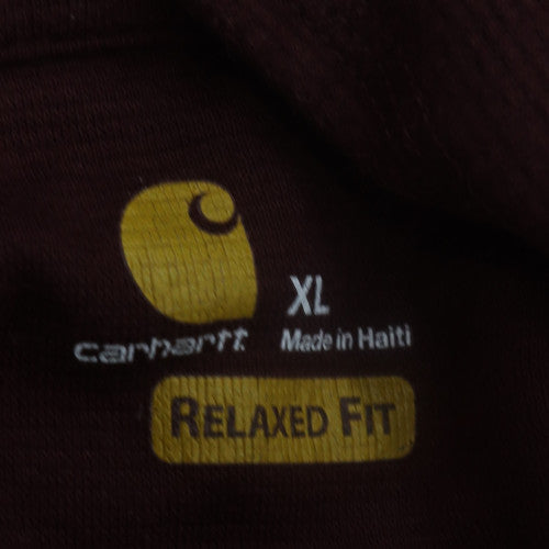 Carhartt Men’s Brown XL Relaxed Fit 1/4 Zip Heavyweight Sweatshirt