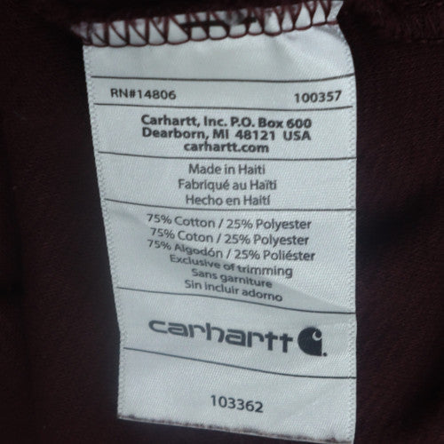 Carhartt Men’s Brown XL Relaxed Fit 1/4 Zip Heavyweight Sweatshirt