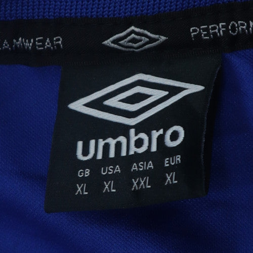 Umbro Men's Blue XL 1/4 Zip Athletic Football Sweatshirt