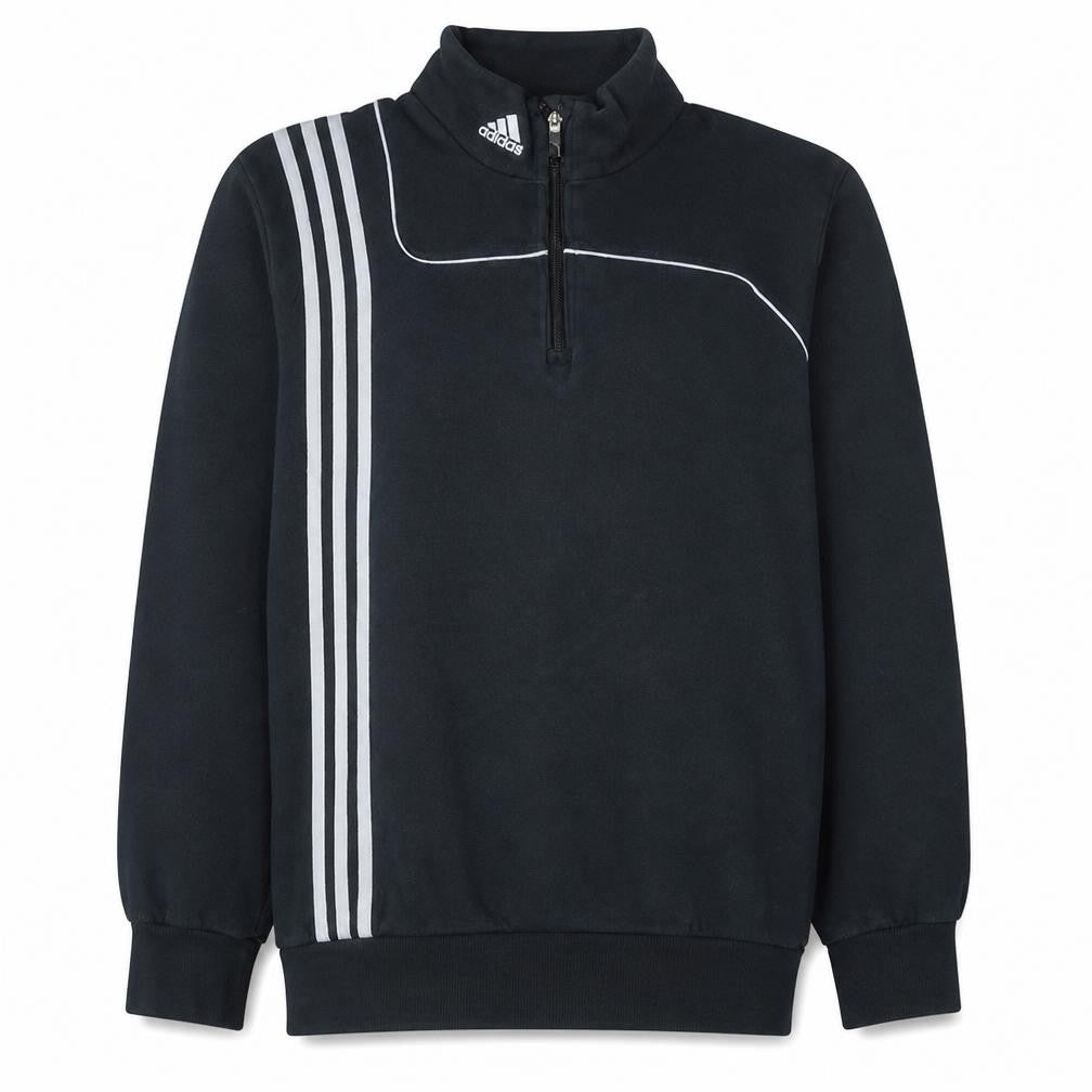 Adidas Men's Black L 1/2 Zip Pullover Fleece Sweatshirt