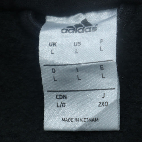 Adidas Men's Black L 1/2 Zip Pullover Fleece Sweatshirt
