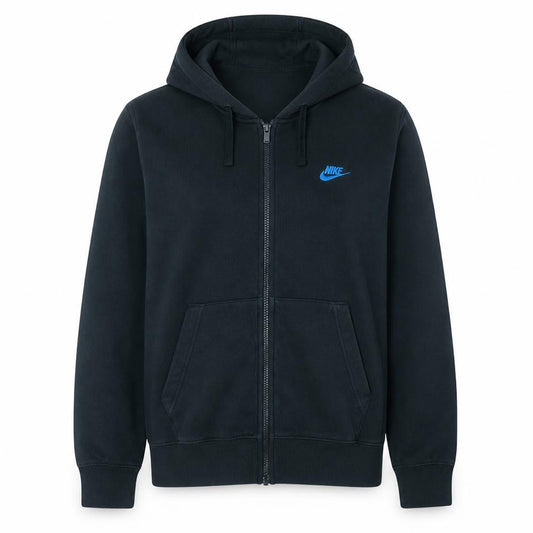 Nike Women's Black Full Zip Hoodie Size L Fleece Sportswear