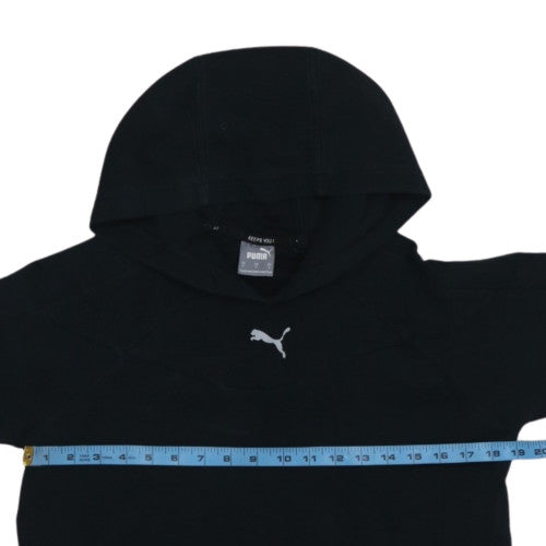 PUMA Women's Black Small Pullover Hoodie Sweatshirt