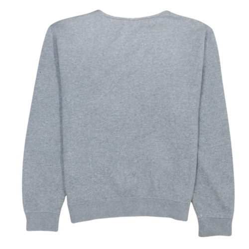 Nike Women Grey Small Pullover Sweatshirt Cotton Blend