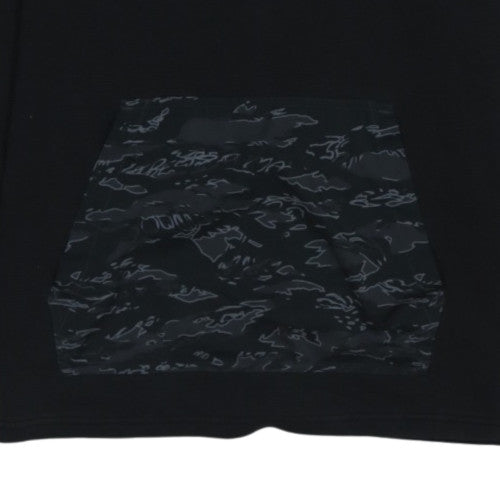 Puma Women's Black Small Pullover Hoodie with Logo Design