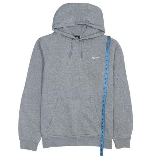 Nike Men's Grey Pullover Fleece Hoodie L Regular Fit Sportswear