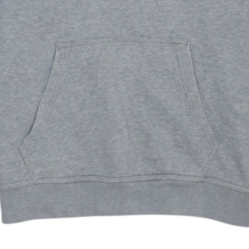 Nike Men's Grey Pullover Fleece Hoodie L Regular Fit Sportswear