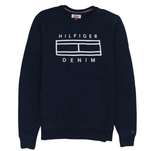 Tommy Hilfiger Denim Men's Navy Blue Crew Neck Sweatshirt M
